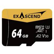 Exascend EX64GUSDU1-AD Catalyst - karta microSDXC, 64GB, U3, V30, UHS-I, R170/W140