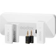 Godox MoveLink Mini LT Kit 2 - bezprzewodowy system audio 2.4GHz, 2x nadajnik, 1x odbiornik, biały