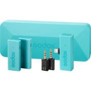 Godox MoveLink Mini LT Kit 2 - bezprzewodowy system audio 2.4GHz, 2x nadajnik, 1x odbiornik, turkusowy