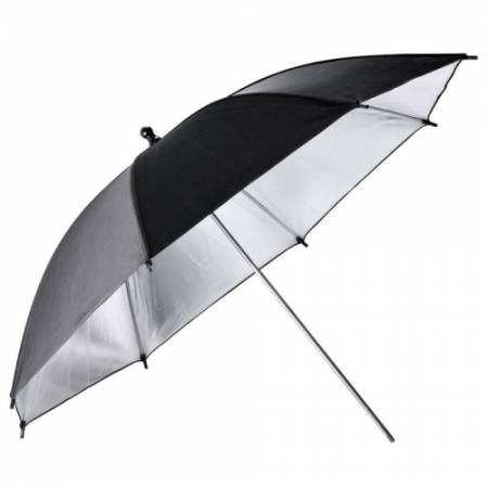 Godox UB-002 Black-Silver Umbrella - modyfikator światła, parasolka czarno-srebrna 84cm (33'') - filmgraf.pl