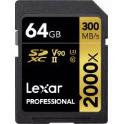 Lexar SD 64GB x2000 Professional - karta pamięci 64GB SDXC UHS-II U3 V90