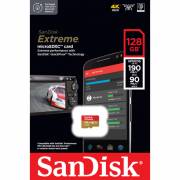 SanDisk SDSQXAA-128G-GN6MA - karta Extreme microSDXC 128GB, V30, UHS-I, R190,W90