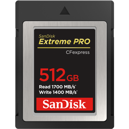SanDisk SDCFE-512G-GN4NN - karta Extreme Pro CFexpress 512GB, 1700Mb/s
