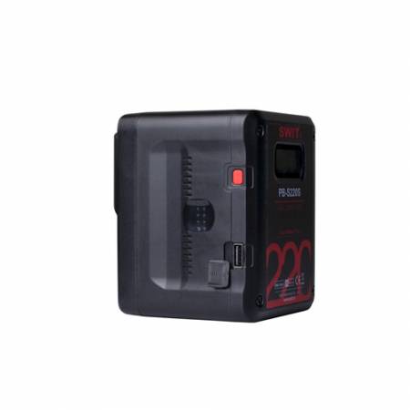 Swit PB-S220S - akumulator V-mount, 4xD-Tap, 1xUSB, Sony & RED Info